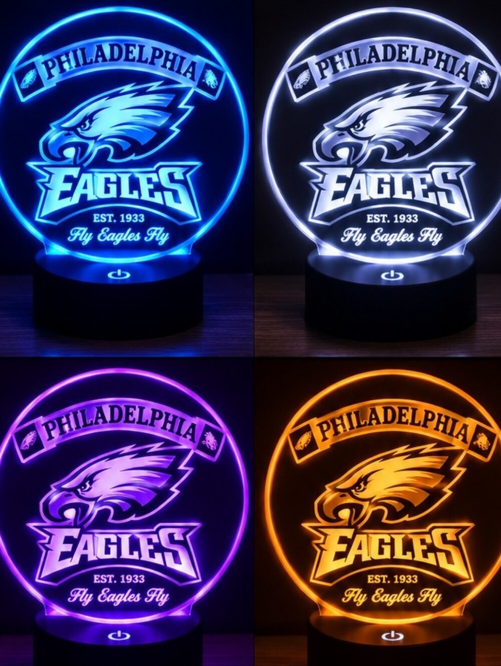 Philadelphia Eagles Led Lamp Puck